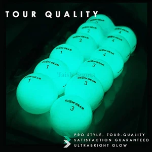 Glow in the dark gleamy golf ball conforms to USGA and R&A rules