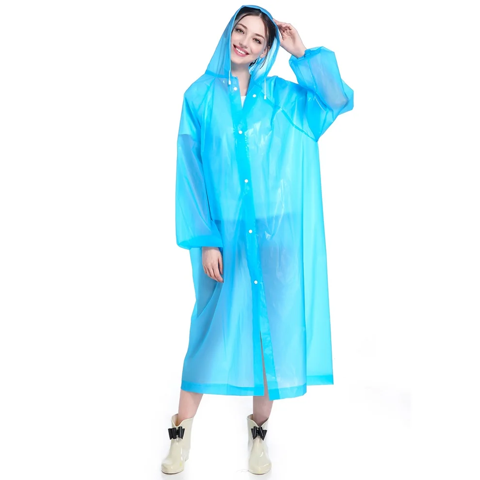 Fashion Peva Colorful Stock Rain Wear,Waterproof Plastic Raincoat With ...