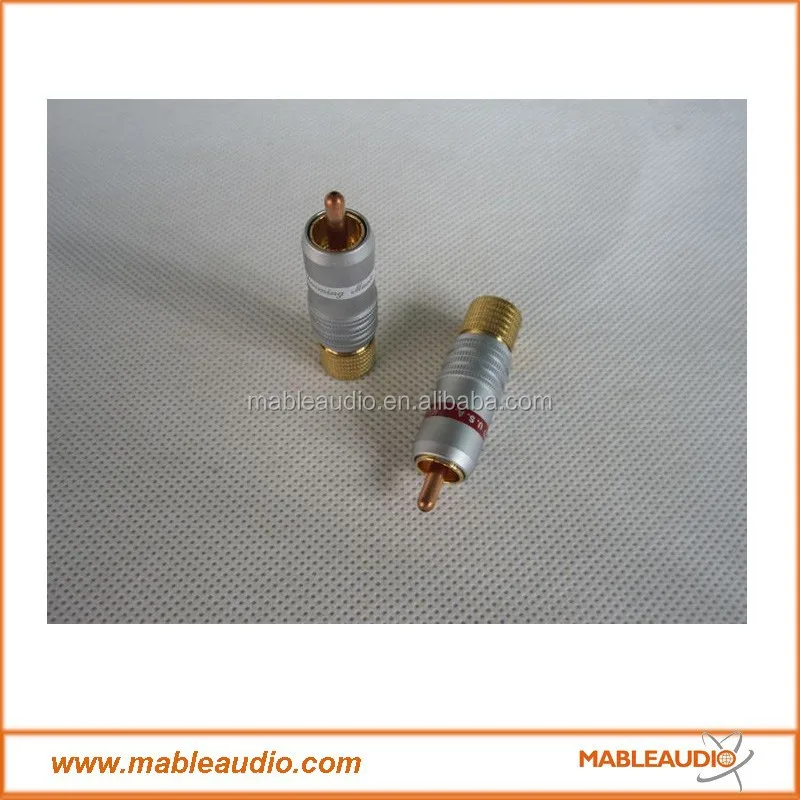 Set of 4 CMC Gold Plated RCA Plug RCA jack Connector #CMC6236-WU