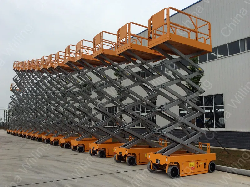 男子电梯制造商全电池剪刀升降机价格