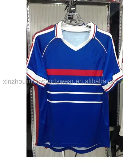 Retro 1998 France football jersey ZIDANE soccer shirt game uniform maglia francia 1998 top Thai quality
