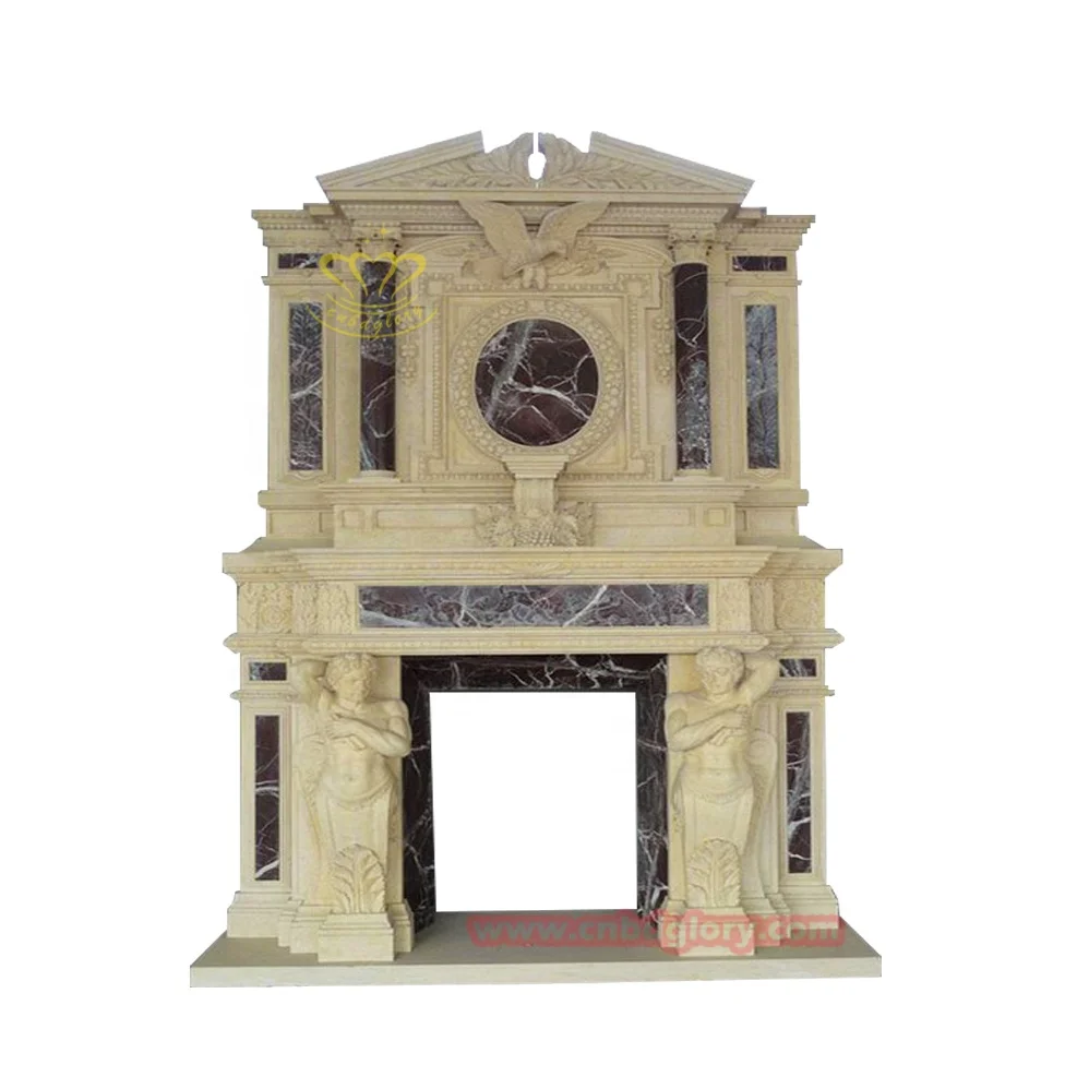 Venta al por mayor chimeneas de madera talladas a mano-Compre online