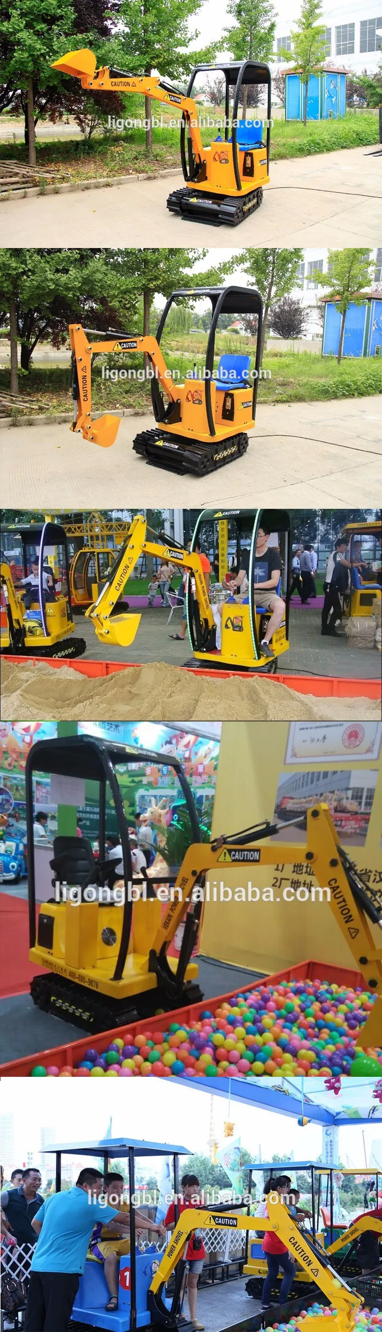 Kids Excavator Cheap Coin Operated Mini Games