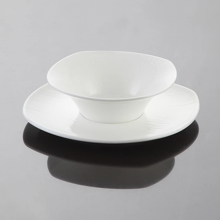 New Design ceramic bone china bowl deep cereal white porcelain serving bowls