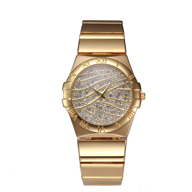 

Miss Fox 250 Luxury Brand Fashion Crystal Dial Retro Roman Numbers Design Alloy Quartz Women Diamond Wrist Watches Reloj Mujer
