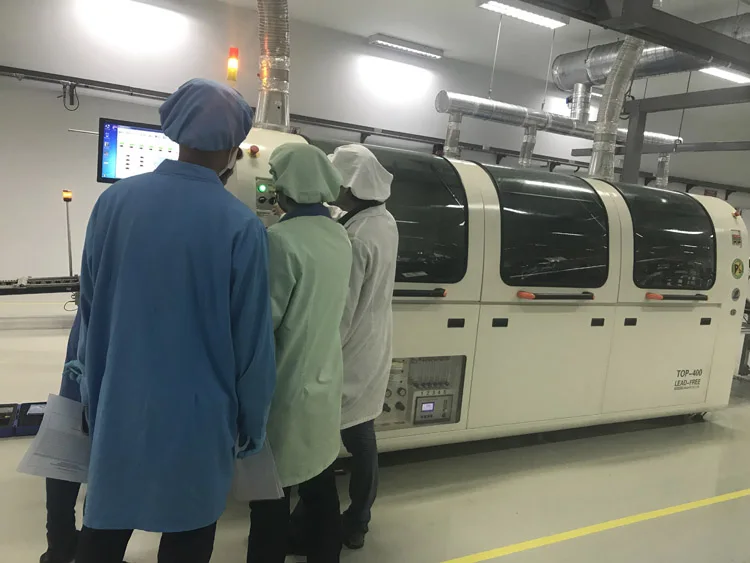 LED-FREE FULL AUTOMATION HOT AIR WAVE SOLDER ELECTRONIC LINE MACHINE