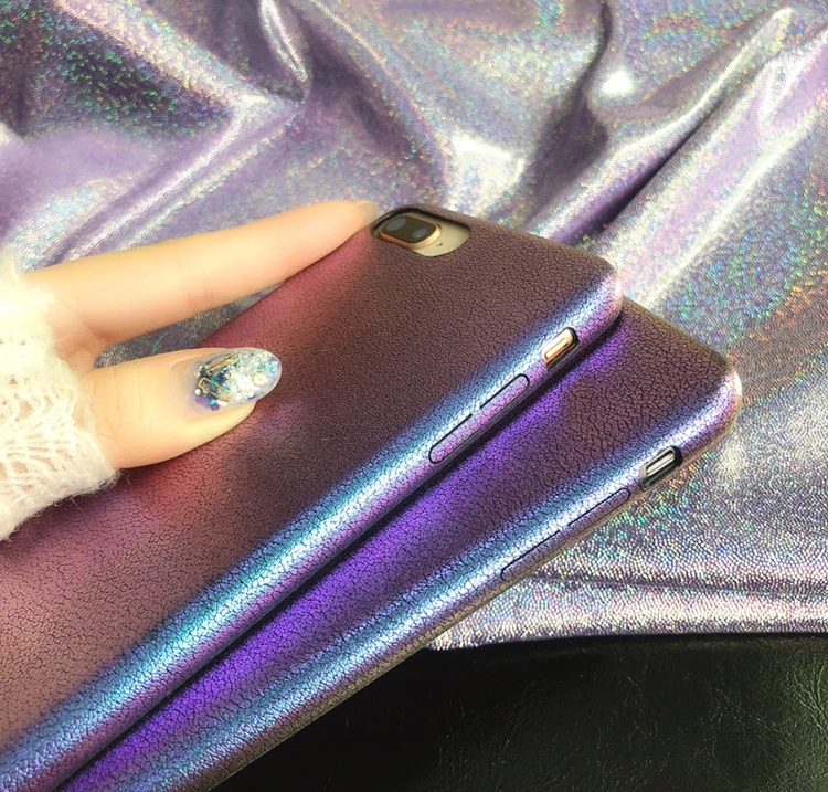 Luxury Gradient Colorful Purple Cell Phone Case for iPhone 6/7/8/X