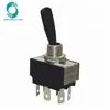 KN3(B)-202AE/203AE 15A 125VAC 10A 250V DPDT 6 PIN 10 Amps plastic knob medium toggle switch