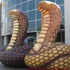 Outdoor realistic inflatable cobra model / giant inflatable naja snake replicate
