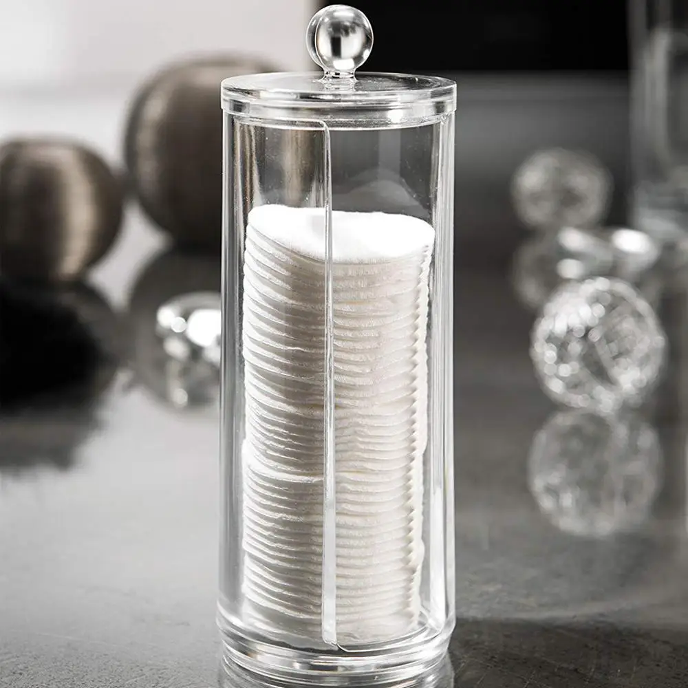 

Acrylic Dressing Table Beauty Brush Bucket Flip Dust Finishing Box Cosmetic Organizer Make-Up Box