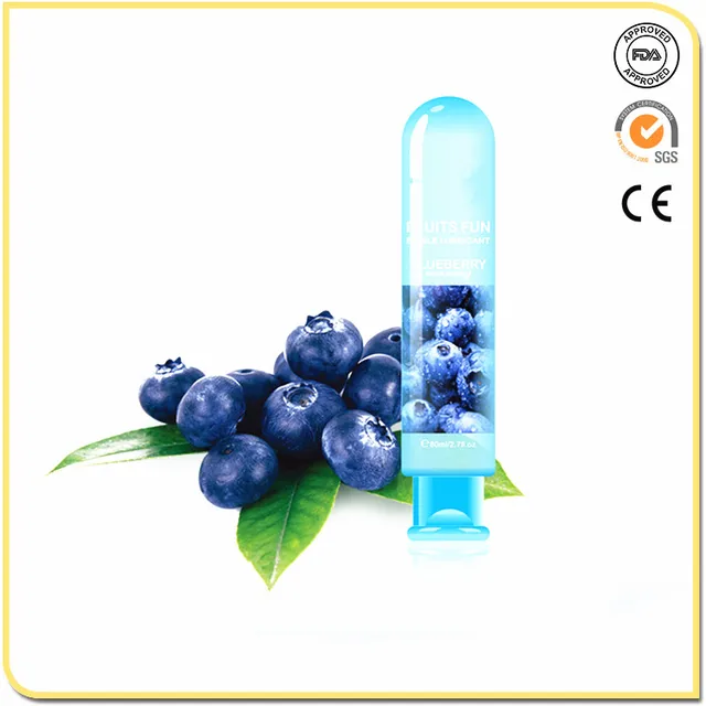 blue berry flavor edible sexual lubricant jelly for fun