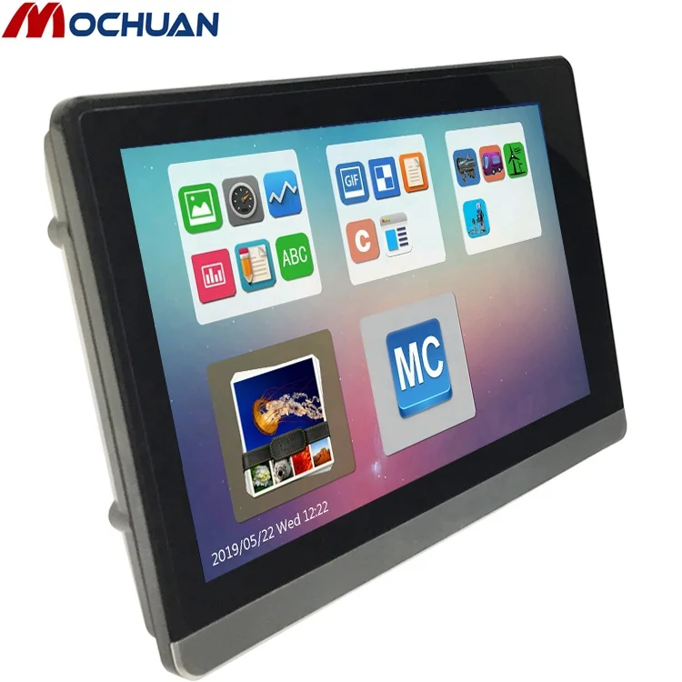 

dc powered industrial capacitive led light 7 marine waterproof hmi touch screen