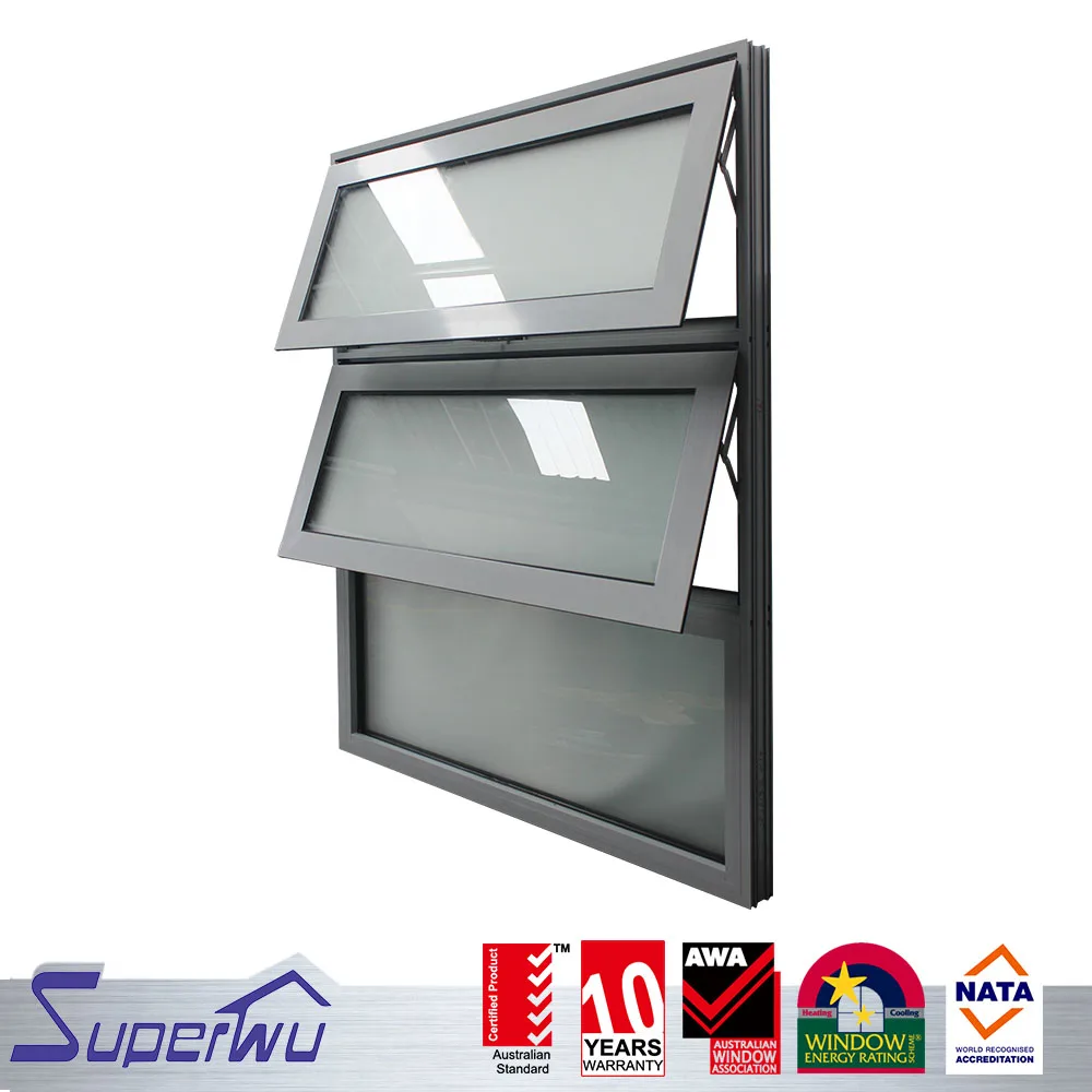 double hung designs Swing Out Aluminum Awning Windows from Shanghai Superwu supplying solutions