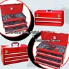 Hongfei selling popular red car drawer cheap metal tool boxes with 2 drawer