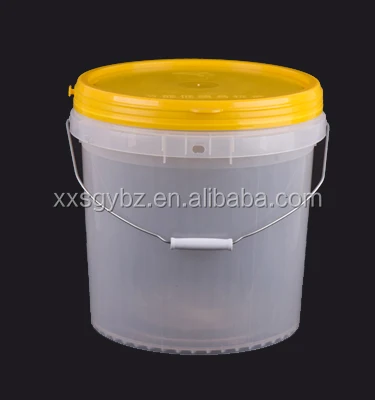 Bucket,5 Gallon Clear Plastic Buckets 