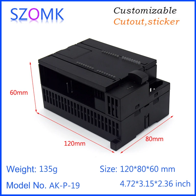 SZOMK Nhà Cung Cấp Sản Xuất Điện Tử Nhựa Din Rail Bao Vây Cho Pcb