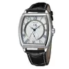 Forsining Barrel Auto Mechanical Multifunctional Watch Mens Roman Numbers Square Date Wholesale Automatic Mechanical Watches Men