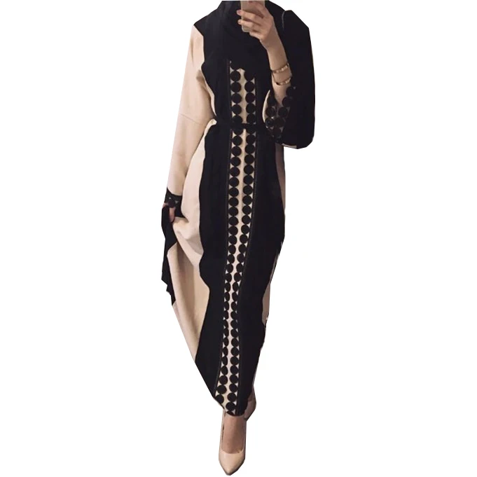 

Morden design 2018 islamic clothing duabi women abaya maxi dress, Same as picture