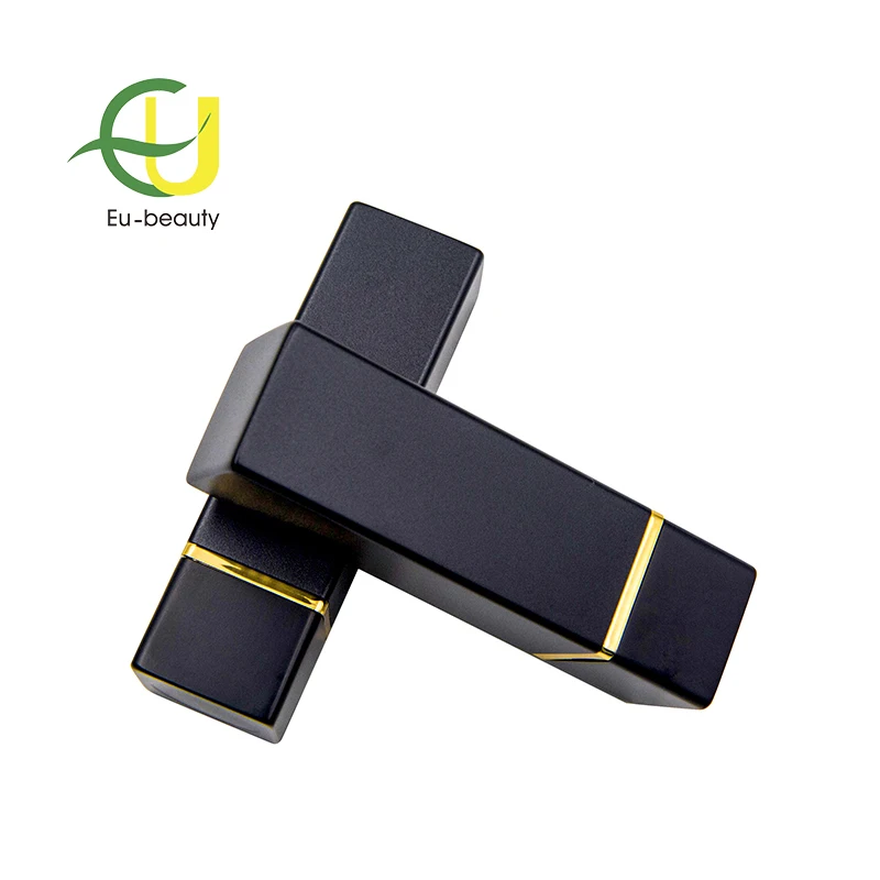 
High-grade black magnet metal lipstick tubea or lip balm container 