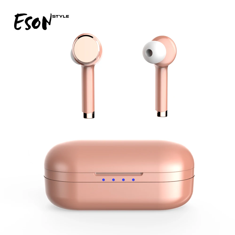 

Eson Style Mini TWS Bluetooth V5.0 Newest Touch function Earphones with power bank wireless charge case true wireless earbuds