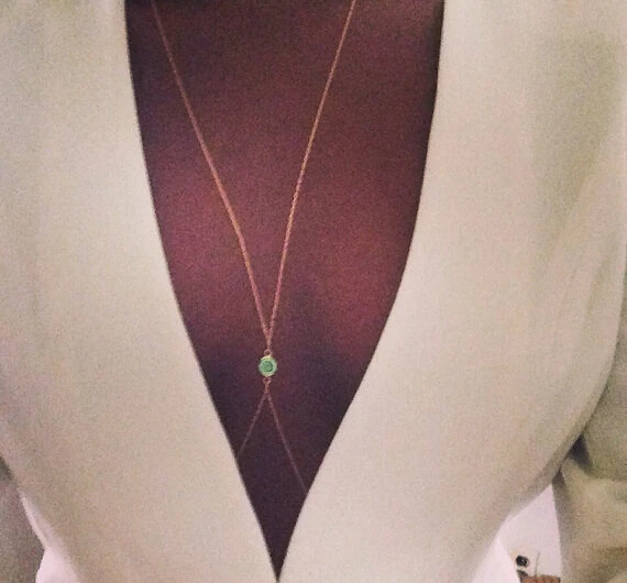 

Wiipu Sexy Crossover Body Jewely Necklace Beach Body Chains