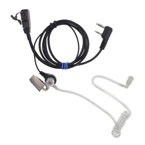 Acoustic Tube Earpiece PTT Mic Baofeng Two Way Radios