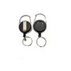 Retractable Plastic Roller Clip Key Badge Reel With Megnetic Fix Functions