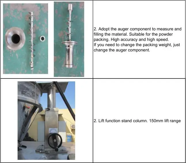 Screw feeder 1kg bag packing machine vertical packaging machine bagging machine