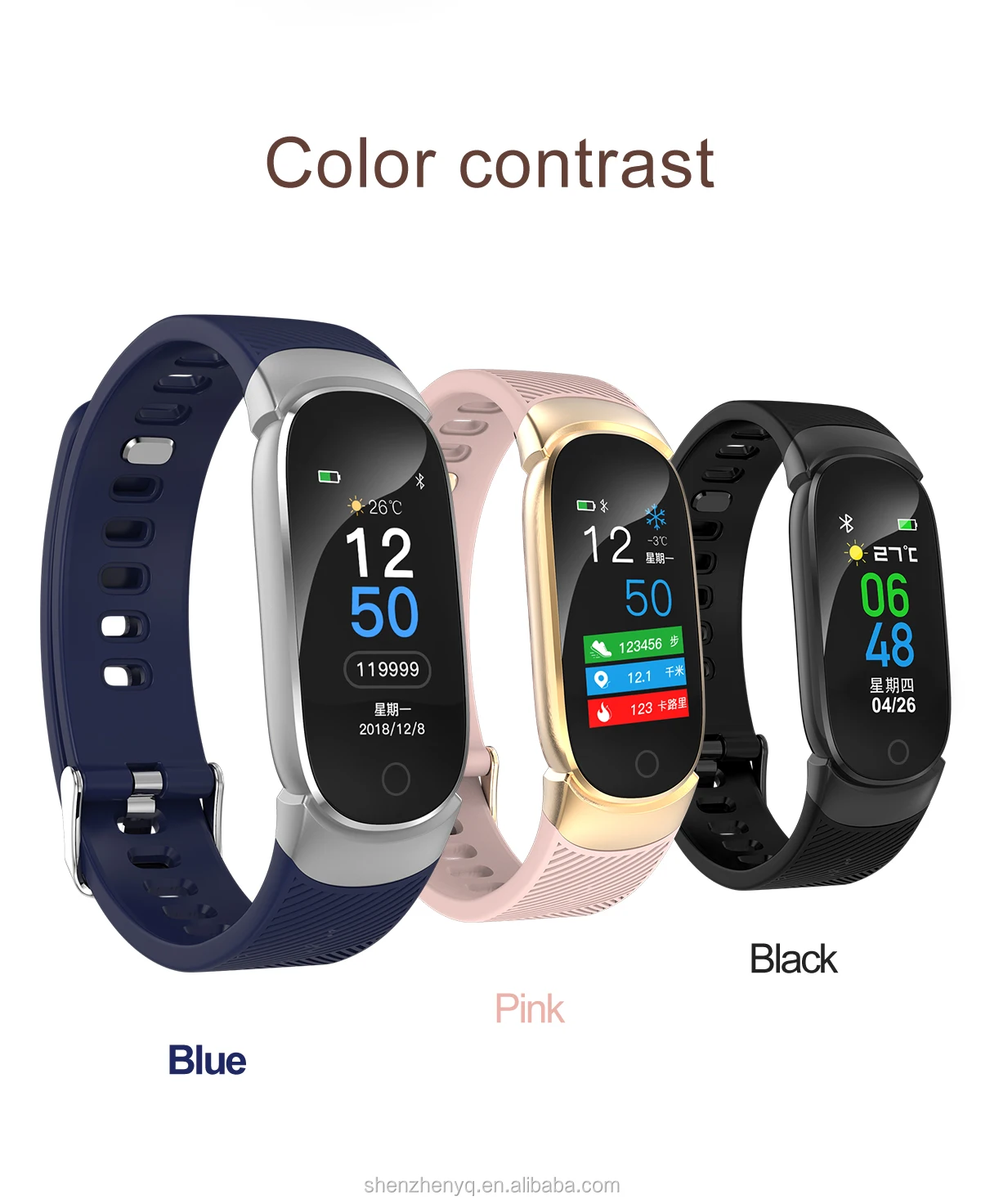 Ip67 Waterproof Smart Bracelet Qw16 Heart Rate Monitor Gps Fitness ...