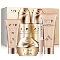 

Snail natural essence deep nourishing smoothing skin care set organic