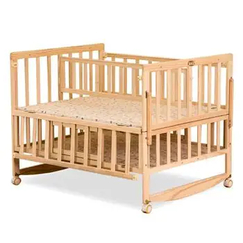Bedroom Big Size Wooden Baby Crib Furniture Setting For Twins