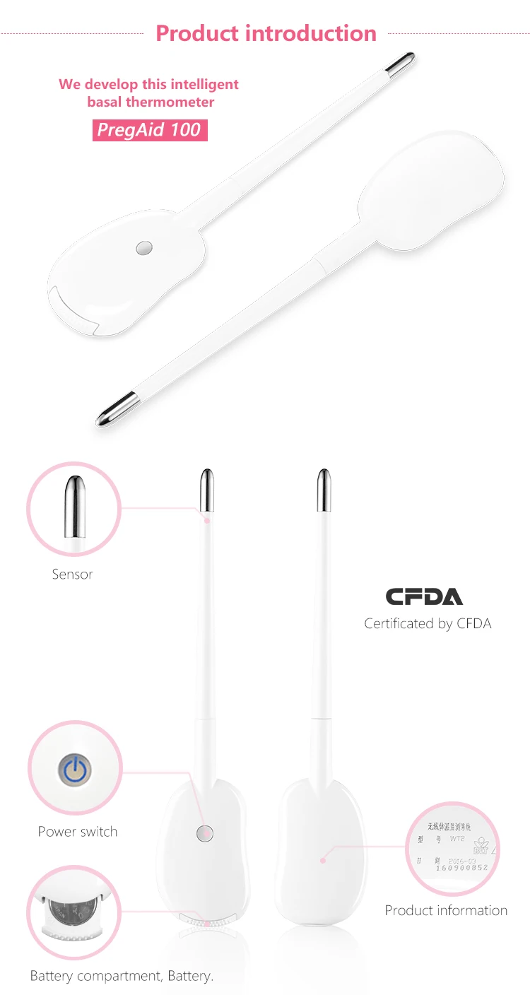 Highly Sensitive Ovulation Test Digital Bluetooth Basal Thermometer