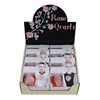 Yase 16 sets/box natural rose quartz heart pendant necklace raw material gemstones jewelry sets