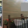 faux exterior white timber cladding bamboo slat exterior building wood cladding materials outdoor fence cladding artificial