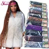 Crochet Box Braid Super X Ombre Braiding Hair Extension Synthetic African Extention Jumbo Raw Material Fiber Hair Weave