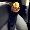 1 Pair Cute Cartoon Bear Bunny Car Seat Belt Cover Winter Plush Auto Seatbelt Shoulder Protection Padding For Girls Car styling