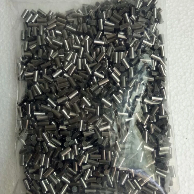 grinding tungsten pellets