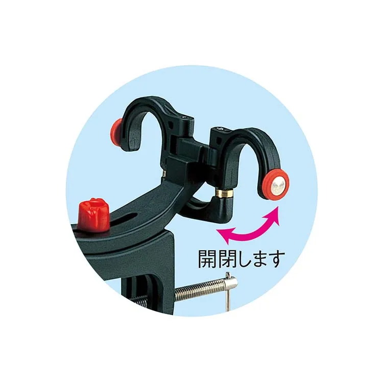 
Flexible swinging and angle adjustment fishing rod rack 