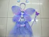 Factory direct selling beauty mini feather angel wing pattern purple QFW-1036