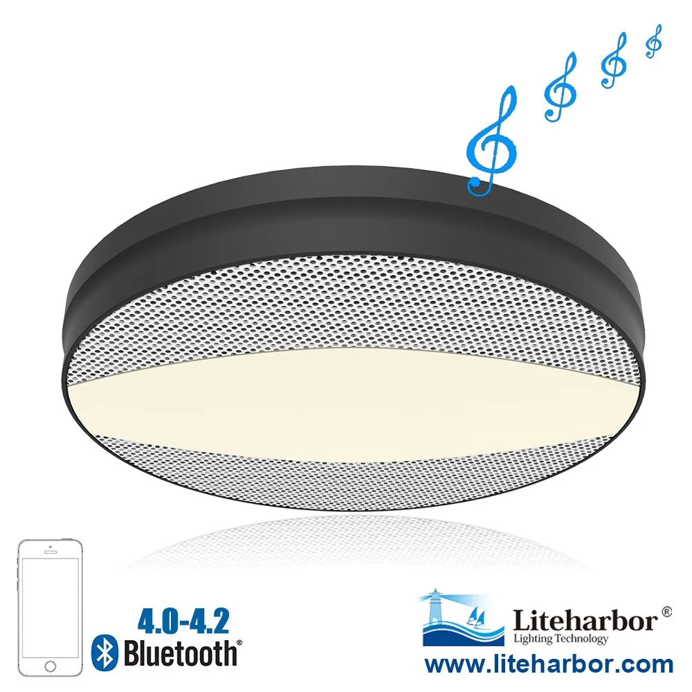 Smart Ceiling 12w Led Wireless Speaker Light Fixtures For Bedroom Buy