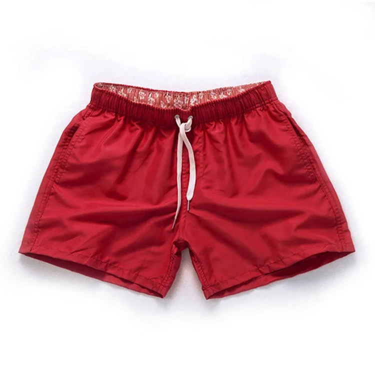 

Adult wholesale plain swimwear beachwear swimming shorts with pocket, Multiple color options