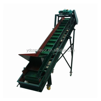 Portable Sidewall Sloping Bucket Elevator Conveyor Belt 