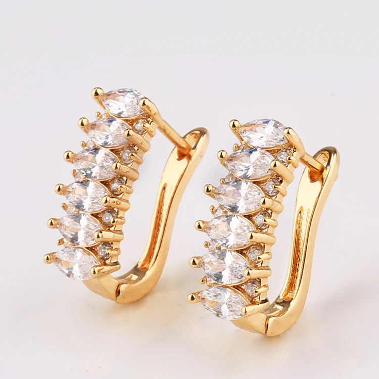 

Fashion Jewelry18k 14k gold plated wholesale fancy small gold earrings woman