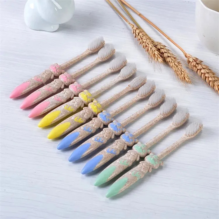 

Widely Used Hot Sales Accept Wholesale Kids Bamboo Toothbrush, Pink,blue,green,customized