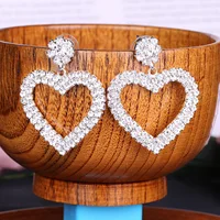 

XULIN Fashion Crystal Rhinestone Heart jewelry earring For Bridal Wedding Gift