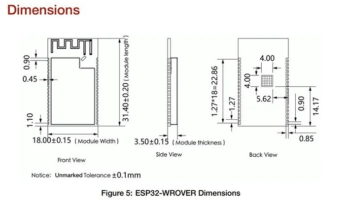 Stock NEW ARRIVAL ESP32   WROVER module PCB and  version ESP32-WROVER