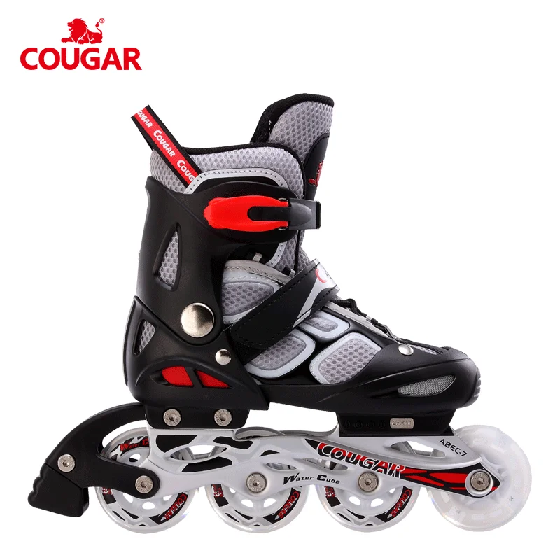 

China Factory COUGAR MZS835LSG professional detachable flashing wheel inline skates