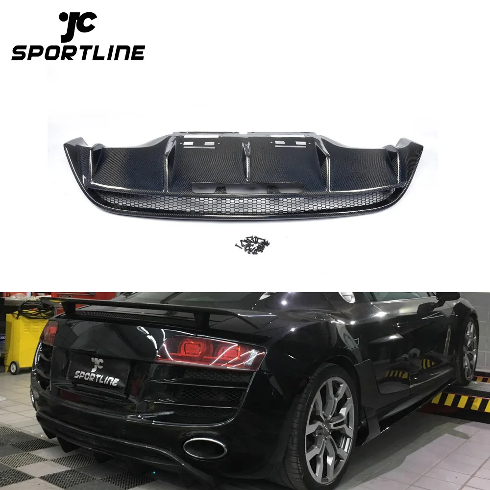 

R8 Carbon fiber Rear Diffuser for Audi R8 GT V8 V10 Coupe 2-Door 2010-2015