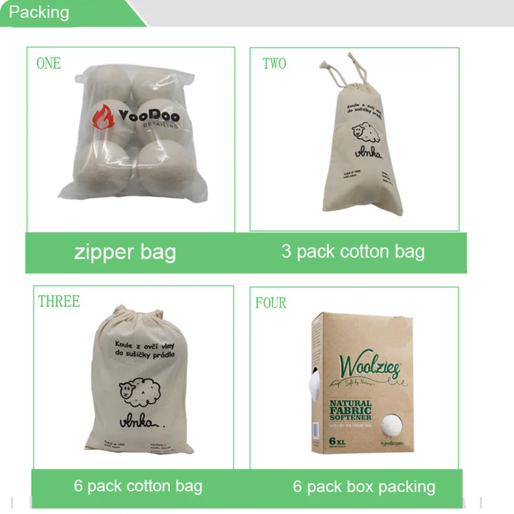 wool dryer ball pack