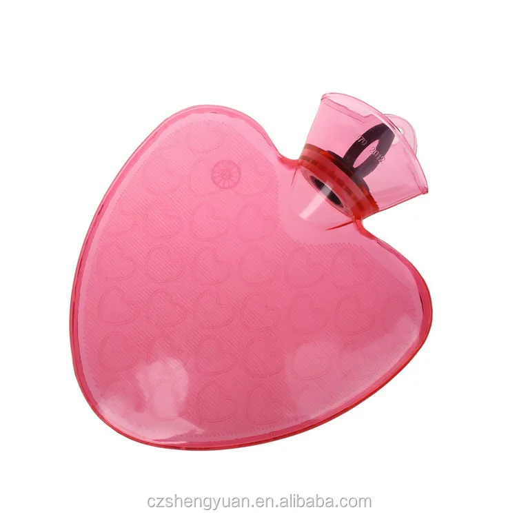 
1000ml bottle of heart shape hot water 